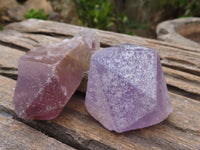 Natural Single Jacaranda Amethyst Crystals  x 12 From Mumbwa, Zambia - Toprock Gemstones and Minerals 