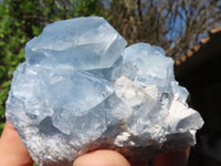 Natural Blue Celestite Crystal Specimens  x 5 From Sakoany, Madagascar - Toprock Gemstones and Minerals 