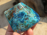 Polished Blue Shattuckite Free Forms  x 4 From Namibia