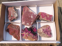 Natural Pink Salrose Cobaltion Dolomite Specimens  x 6 From Kakanda, Congo