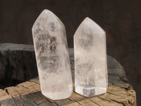 Polished Clear Quartz Crystal Points  x 6 From Madagascar