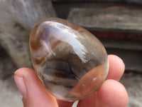 Polished  Stunning Smokey Quartz Gemstone Eggs  x 4 From Madagascar