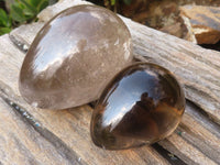 Polished  Stunning Smokey Quartz Gemstone Eggs  x 4 From Madagascar