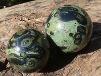 Polished Stromatolite / Kambamba Jasper Spheres  x 2 From Katsepy, Madagascar - Toprock Gemstones and Minerals 