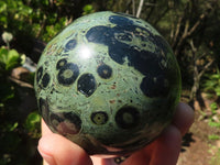 Polished Stromatolite / Kambamba Jasper Spheres  x 2 From Katsepy, Madagascar - Toprock Gemstones and Minerals 