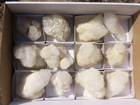 Natural Highly Selected Etched Window Quartz Specimens  x 12 From Madagascar - Toprock Gemstones and Minerals 