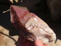 Natural Red Hematoid Phantom Quartz Specimens x 6 From Karoi, Zimbabwe