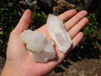 Natural Highly Selected Etched Window Quartz Specimens  x 12 From Madagascar - Toprock Gemstones and Minerals 