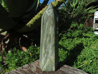 Polished Banded Green Fuchsite Crystal Points x 3 From Madagascar - TopRock