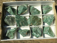 Natural Cobbed Green Jade Specimens  x 12 From Swaziland - Toprock Gemstones and Minerals 