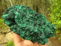 Natural Chatoyant Silky Malachite Specimens  x 2 From Congo - Toprock Gemstones and Minerals 