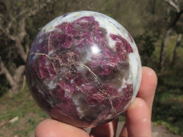 Polished Pink Rubellite Tourmaline Spheres  x 2 From Madagascar - TopRock