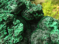 Natural Chatoyant Silky Malachite Specimens  x 2 From Congo - Toprock Gemstones and Minerals 