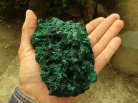 Natural Chatoyant Silky Malachite Specimens  x 2 From Congo - Toprock Gemstones and Minerals 