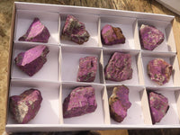 Natural Metallic Purpurite Cobbed Specimens  x 12 From Erongo, Namibia - Toprock Gemstones and Minerals 