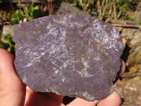 Polished One Side Polished Purpurite Free Forms With Matte Finish x 6 From Erongo, Namibia