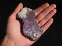 Polished One Side Polished Purpurite Free Forms With Matte Finish x 6 From Erongo, Namibia