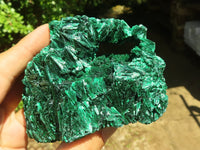 Natural Chatoyant Silky Malachite Specimens  x 2 From Congo - Toprock Gemstones and Minerals 