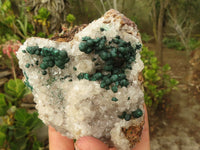 Natural Rare Ball Malachite On Drusi Quartz & Dolomite Matrix  x 2 From Kambove, Congo - Toprock Gemstones and Minerals 