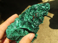 Natural Chatoyant Silky Malachite Specimens  x 2 From Congo - Toprock Gemstones and Minerals 