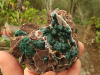 Natural Rare Ball Malachite On Drusi Quartz & Dolomite Matrix  x 2 From Kambove, Congo - Toprock Gemstones and Minerals 