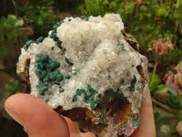 Natural Rare Ball Malachite On Drusi Quartz & Dolomite Matrix  x 2 From Kambove, Congo - Toprock Gemstones and Minerals 