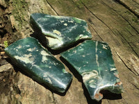 Natural Emerald Mtorolite / Chrome Chrysoprase Plates  x 12 From Mutorashanga, Zimbabwe - TopRock