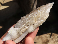 Natural Drusi Quartz Coated Calcite Spearhead Crystals  x 12 From Alberts Mountain, Lesotho - Toprock Gemstones and Minerals 