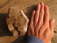 Natural Cascading White Phantom Smokey Quartz Clusters x 3 From Luena, Congo