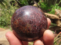 Polished Pyrope Matrix Garnet Spheres  x 6 From Madagascar - TopRock