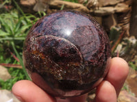 Polished Pyrope Matrix Garnet Spheres  x 6 From Madagascar - TopRock