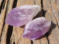 Natural Single Jacaranda Amethyst Crystals  x 24 From Mumbwa, Zambia - Toprock Gemstones and Minerals 