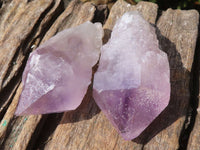 Natural Single Jacaranda Amethyst Crystals  x 24 From Mumbwa, Zambia - Toprock Gemstones and Minerals 