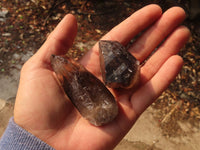 Natural Smokey Quartz Crystals x 12 From Zomba, Malawi