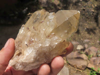 Natural Cascading Smokey Phantom Quartz Clusters  x 3 From Luena, Congo - TopRock