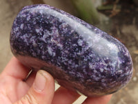 Polished Purple Lepidolite Standing Free Forms  x 6 From Zimbabwe