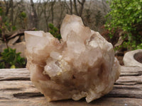 Natural Cascading Smokey Quartz Clusters x 2 From Luena, Congo