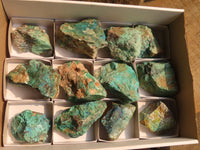 Natural Rough Shattuckite Cobbed Specimens x 12 From Kaokoveld, Namibia