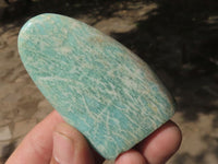 Polished Blue Amazonite Standing Free Forms  x 12 From Zimbabwe - TopRock