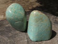 Polished Blue Amazonite Standing Free Forms  x 12 From Zimbabwe - TopRock