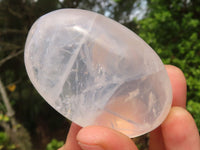 Polished Large Girasol Pearl Quartz Palm Stones  x 12 From Ambatondrazaka, Madagascar - Toprock Gemstones and Minerals 