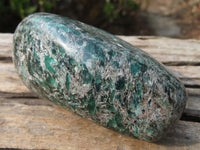 Polished Rare Emerald Mica In Matrix Standing Free Forms x 2 From Mutoko, Zimbabwe