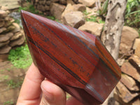 Polished Banded Tiger Iron Stone Points x 6 From Northern Cape, South Africa - TopRock