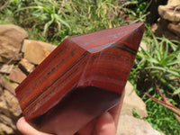 Polished Banded Tiger Iron Stone Points x 6 From Northern Cape, South Africa - TopRock