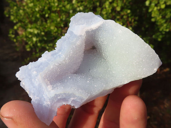 Natural Etched Blue Chalcedony Specimens  x 35 From Nsanje, Malawi