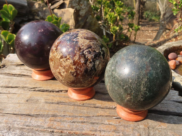 Polished Nick's Pick of Mixed Spheres x 6 From Southern Africa