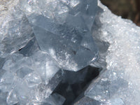 Natural Blue Celestite Geode Specimens With Nice Optic Crystals  x 2 From Sakoany, Madagascar - TopRock