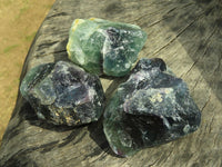 Natural Watermelon Fluorite Cobbed & Stone Sealed Selected Pieces x 12 From Uis, Namibia - TopRock