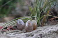 Polished Medium Sized Optic to Semi Optic Smokey Quartz Eggs - sold per 500 g - From Madagascar - TopRock