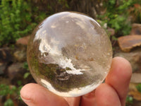 Polished  Beautiful Smokey Quartz Crystal Balls  x 6 From Madagascar